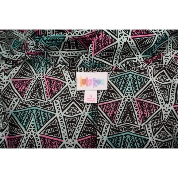 LulaRoe Womens Lindsay Kimono Swim Coverup Shawl S 0-2-4-6-8 Triangle Print - Picture 6 of 6